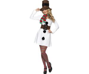 Smiffys Miss Snowman Costume, White (Size M)