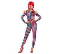Smiffys Costume Miss Space Superstar, multicolore, con tuta e cintura