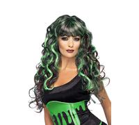 Smiffys Monster Wig, Black & Green
