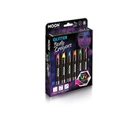 Smiffys Moon Glow - Neon UV Glitter Body Crayons, Assorted