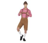 Smiffys Mr Bavarian Costume, Red & Brown (Size L)