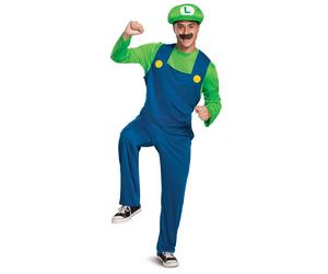 Smiffys Nintendo Super Mario Brothers Luigi Classic (Size 38-40)