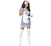 Smiffys Nurse Naughty Costume, Blue (Size S)