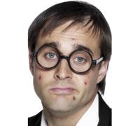 SMIFFYS Occhiali da secchione, nero no lenti