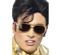 Smiffys Occhiali da sole Elvis, Oro