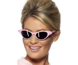 SMIFFYS Occhiali da sole Rock & Roll stile Flyaway, rosa, con diamante Halloween