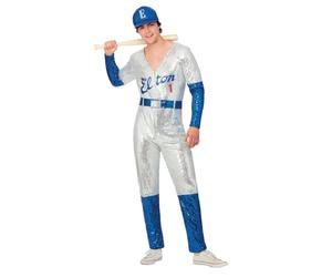 Smiffys Officially Licensed Elton John Deluxe Sequin Baseball Costume