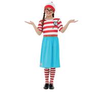 SMIFFYS Officially Licensed Where's Wally? Wenda Deluxe Costume licenza ufficiale Dov'è Wally? Costume Wenda Deluxe Bambine e ragazze