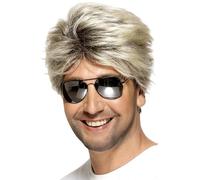 Adulti 80s 1980s Costume Strada Parrucca Marrone/Striature George Da Smiffys