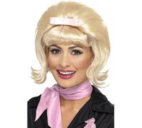 Smiffys 50s Flicked Beehive Bob, Blonde