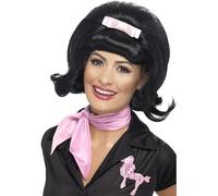 Donna Flick Parrucca 1950s Stile Diner Alveare Bob Parrucca Vestito