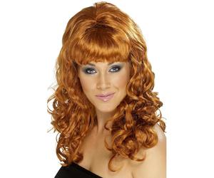 SMIFFYS Parrucca ad alveare, rossiccia, con ricci Halloween