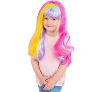 Smiffys Parrucca arcobaleno pastello unicorno