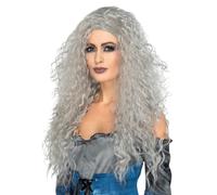 Smiffys Parrucca Banshee, Grigia, capelli lunghi e disordinati