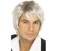 1990s 90s Boy Band Parrucca Maschile Pop Stella Uomo Costume Biondo/Marrone Da