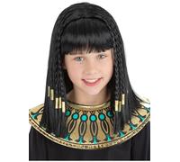 Smiffys Parrucca con perline Cleopatra, nera Halloween