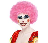 SMIFFYS Parrucca da clown pazzo, rosa, 120g Halloween