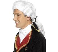 Smiffys Court Wig, White