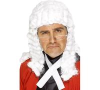 Smiffys Judge's Wig, White