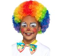 Clown Parrucca Multicolore Afro Accessorio Vestito