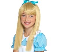 Smiffys Parrucca da principessa del paese delle meraviglie, Biondo, Bambini