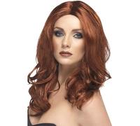 Superstar Parrucca 40S Ondulate Lunghe Con Pelle Parting Adulti DONNA Costume