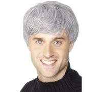 Uomo Grigio Parrucca per Costume Maschile Corporate Guy da Smiffys
