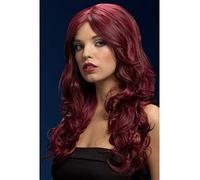 Smiffys Fever Nicole Wig, Red Cherry, Red