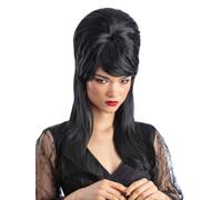 SMIFFYS Parrucca gothic a nido d’ape, nera, per donne adulte