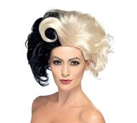 Deluxe Crudelia De Mon Parrucca Evil Madame Zombie Donna 101 Dalmata Costume