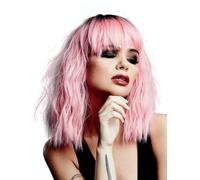 Smiffys Parrucca Manic Panic® Love Kitten™ Trash Goddess™, capelli ondulati di media lunghezza con frangetta laterale, stilizzabile a caldo
