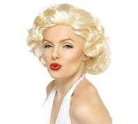 Marilyn Monroe Parrucca Bionda Bomba Hollywood Starlet Donna Costume da Donna