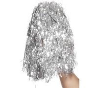 Smiffys Pompon argento metallizzato, coppia