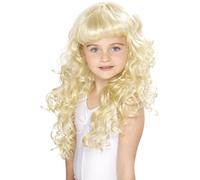 SMIFFYS Parrucca principessa, bambina, bionda, riccia