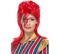 Smiffys Parrucca Space Superstar, rossa