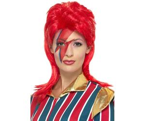 Smiffys Parrucca Space Superstar, rossa Halloween