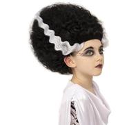 Bambini Universale Mostri Sposa Di Frankenstein Stile Accessorio Nero Parrucca