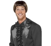 Uomo Ciotola Taglio Dumb Guy Parrucca per Costume 90s più Scemo da Smiffys