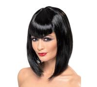 Halloween Costume Donna Vamp Parrucca da Vampiro Vampira Nero Di Smiffys
