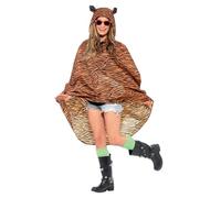 Adulto Uomo Donna Costume Festival Pasqua Animale Festa Poncho Impermeabile Fun