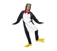 Smiffys Pinguino Costume Body Papillon Bootcover Accessorio Vestito Taglia Unica
