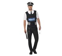 Smiffys Policeman Instant Kit, Black (Size L)