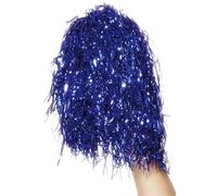 Smiffys Pompon blu metallizzato, coppia