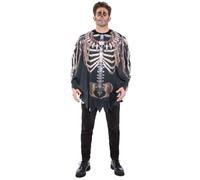 Smiffys Poncho voodoo da strega voodoo, unisex, per adulti, con top, pantaloni e maschera, costume per Halloween, taglia unica