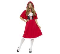 SMIFFYS Costume Cappuccetto Rosso, rosso, con vestito lungo e mantella S - EU Di