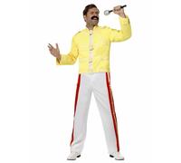 Smiffys Regina Freddie Mercury Giacca Pantaloni da Uomo Adulto Costume Halloween