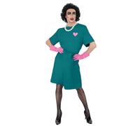 Smiffys Rocky Horror Show Frank N Furter Costume chirurgico, abito, guanti e collana, licenza ufficiale Rocky Horror Picture Show Fancy Dress, costume per adulti
