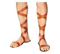 Adulto Romano Sandali Uomo Costume Greco Gladiatore Scarpe Accessorio