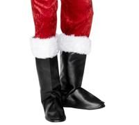 Adulti Babbo Natale Stivale Copri Uomo Travestimento Accessorio