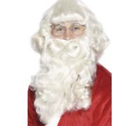 Smiffys Santa Wig and Beard Set, White
